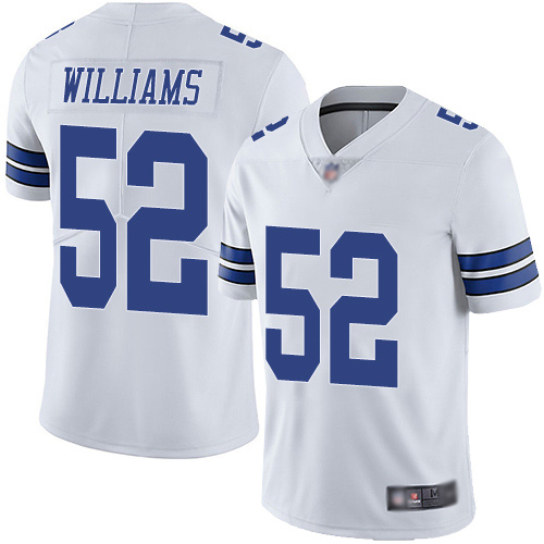 Men Dallas Cowboys Limited White Connor Williams Road 52 Vapor Untouchable NFL Jersey